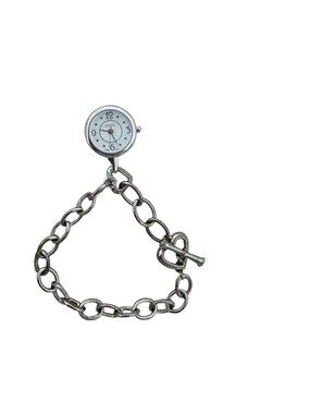 Ecclissi Sterling Silver 925 Heart Bracelet Toggle MOP Watch Live Laugh Love